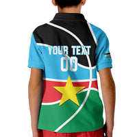 South Sudan Basketball Custom Kid Polo Shirt Come On Bright Stars - Wonder Print Shop