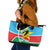South Sudan Basketball Custom Leather Tote Bag Come On Bright Stars - Wonder Print Shop