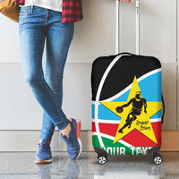 South Sudan Basketball Custom Luggage Cover Come On Bright Stars - Wonder Print Shop