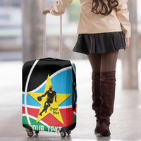 South Sudan Basketball Custom Luggage Cover Come On Bright Stars - Wonder Print Shop
