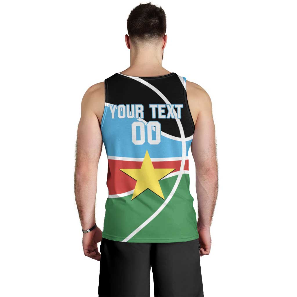 South Sudan Basketball Custom Men Tank Top Come On Bright Stars - Wonder Print Shop