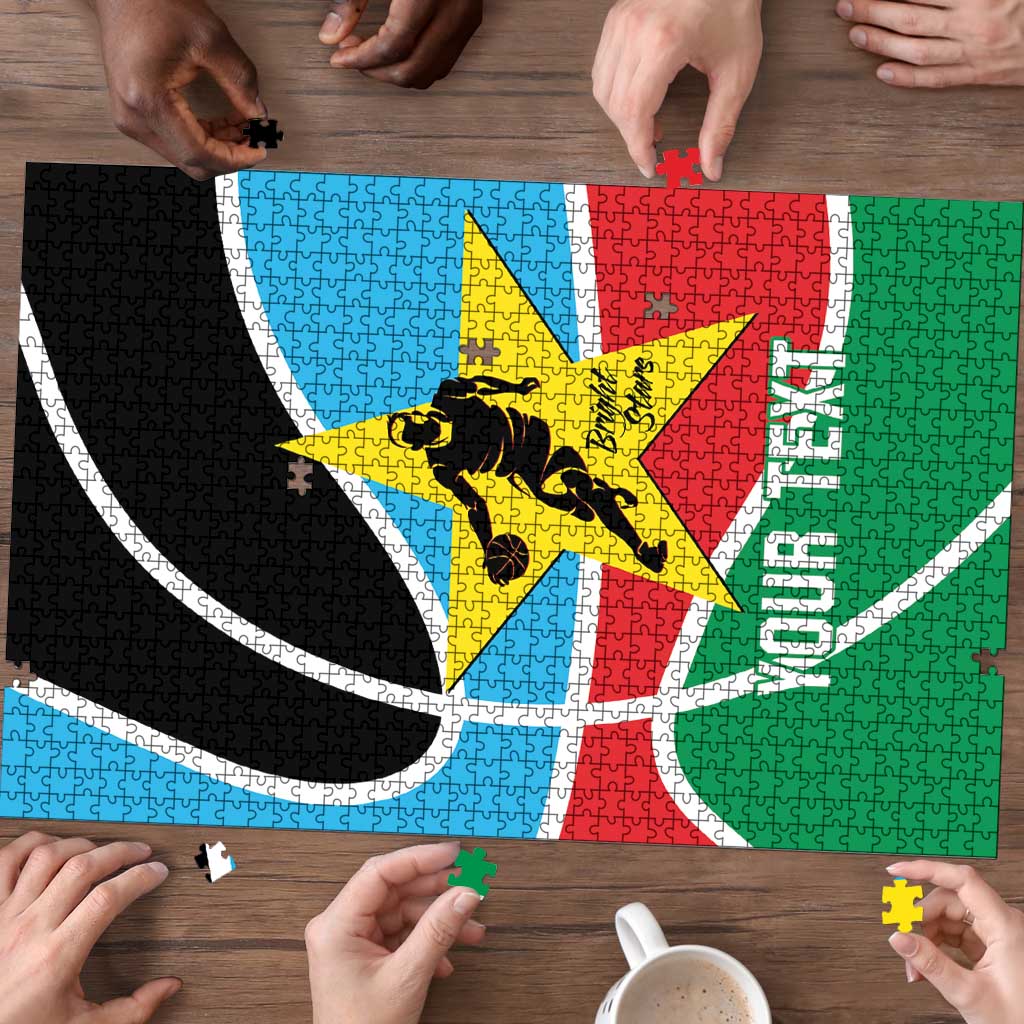 South Sudan Basketball Custom Puzzle Come On Bright Stars - Wonder Print Shop