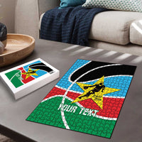 South Sudan Basketball Custom Puzzle Come On Bright Stars - Wonder Print Shop