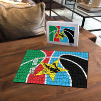 South Sudan Basketball Custom Puzzle Come On Bright Stars - Wonder Print Shop