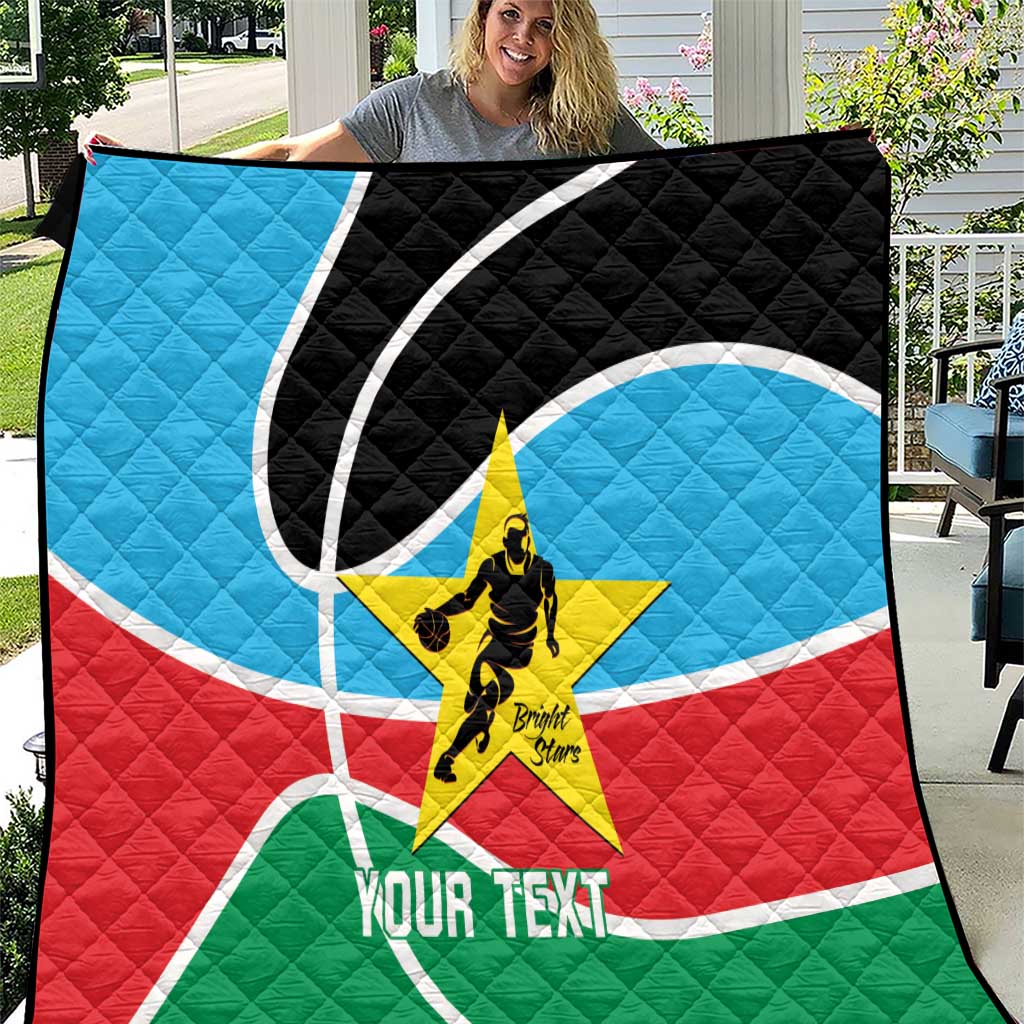 South Sudan Basketball Custom Quilt Come On Bright Stars - Wonder Print Shop