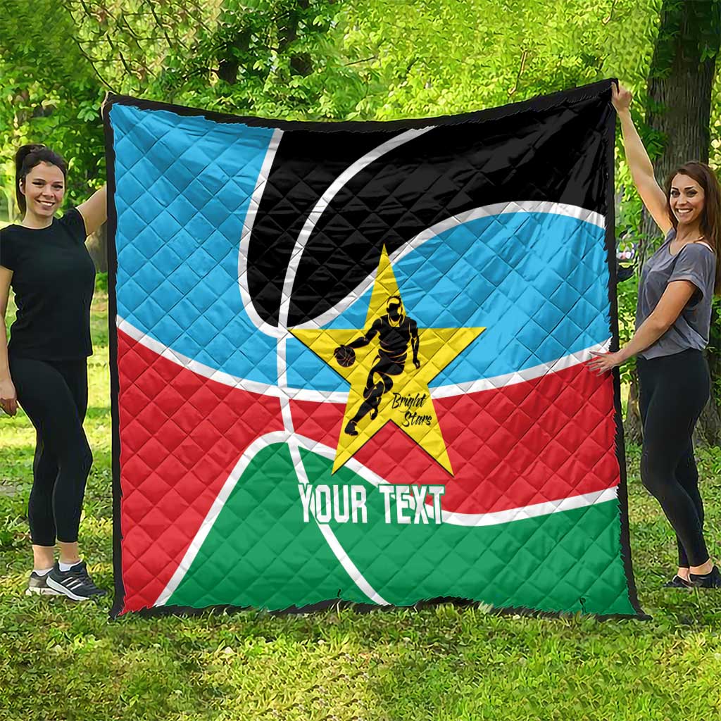 South Sudan Basketball Custom Quilt Come On Bright Stars - Wonder Print Shop