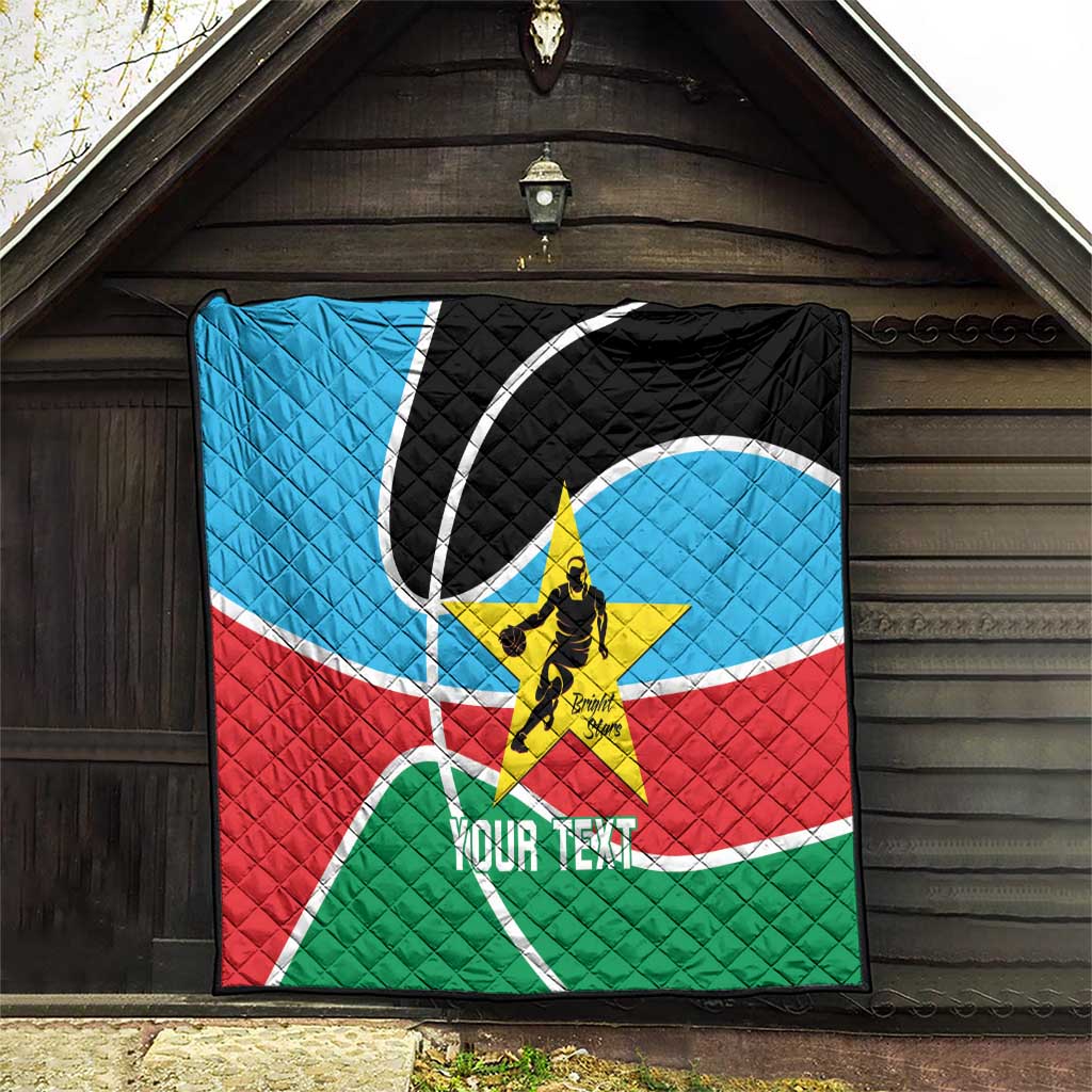 South Sudan Basketball Custom Quilt Come On Bright Stars - Wonder Print Shop