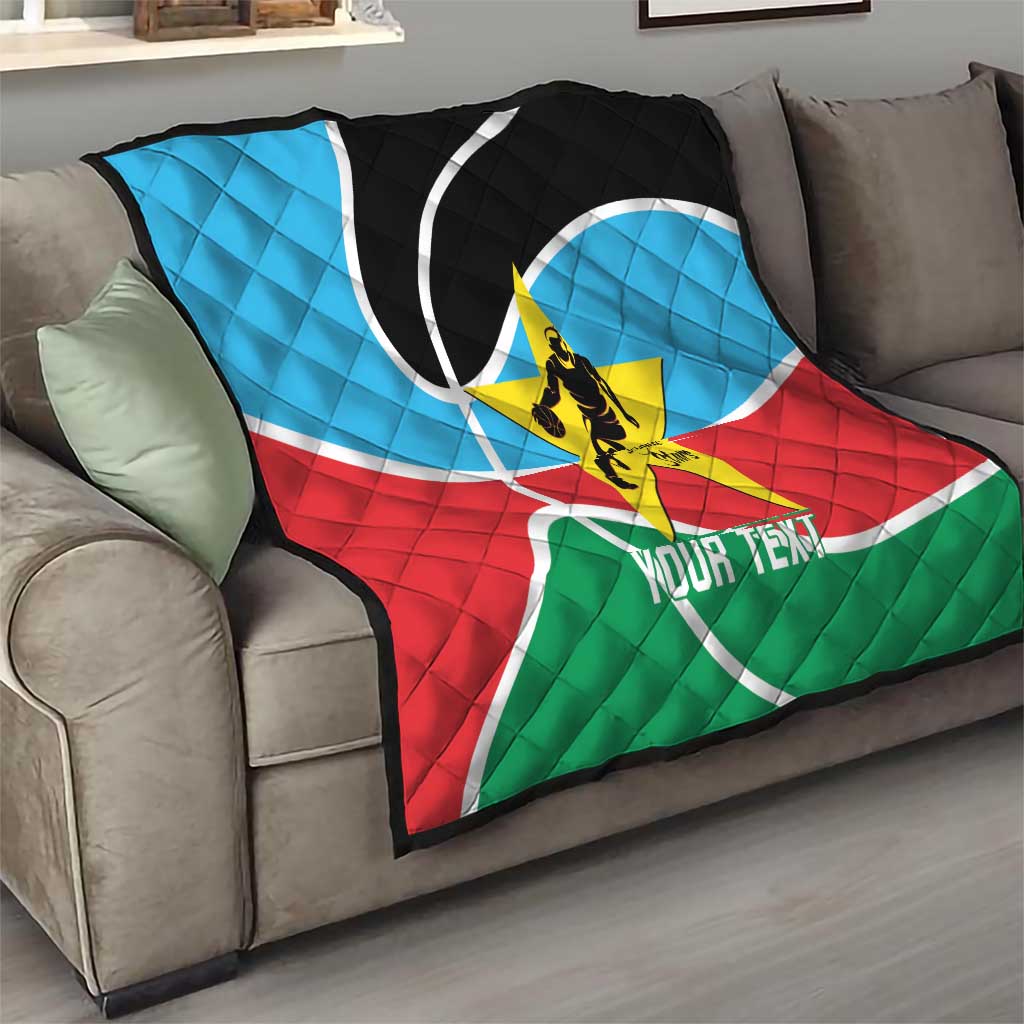 South Sudan Basketball Custom Quilt Come On Bright Stars - Wonder Print Shop
