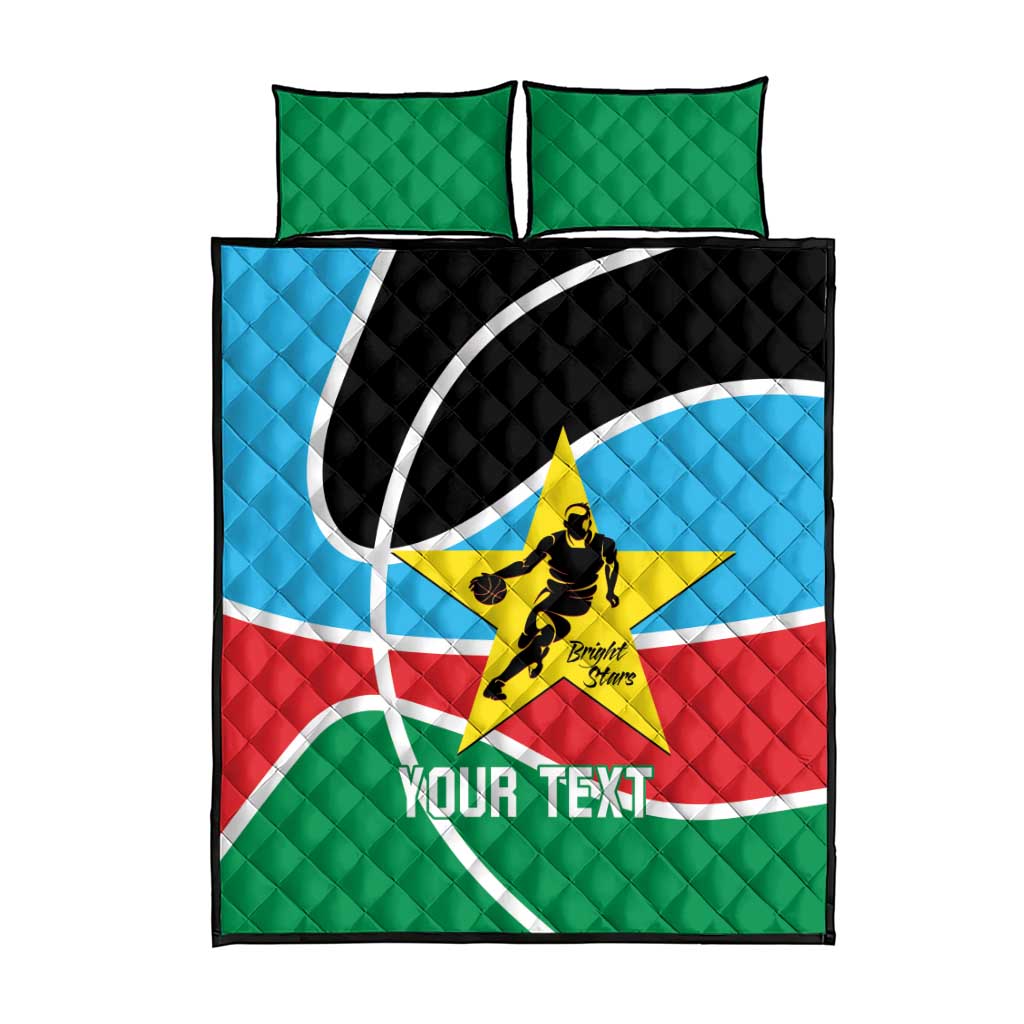 South Sudan Basketball Custom Quilt Bed Set Come On Bright Stars - Wonder Print Shop