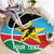 South Sudan Basketball Custom Round Carpet Come On Bright Stars - Wonder Print Shop
