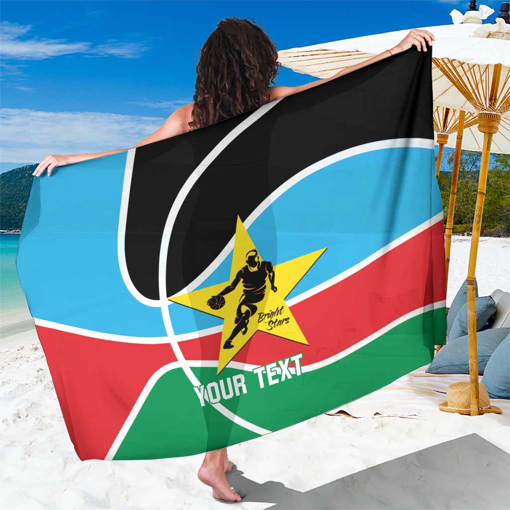 South Sudan Basketball Custom Sarong Come On Bright Stars - Wonder Print Shop