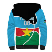 South Sudan Basketball Custom Sherpa Hoodie Come On Bright Stars - Wonder Print Shop