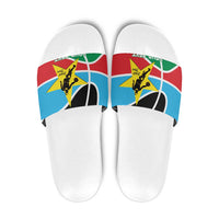 South Sudan Basketball Custom Slide Sandals Come On Bright Stars - Wonder Print Shop