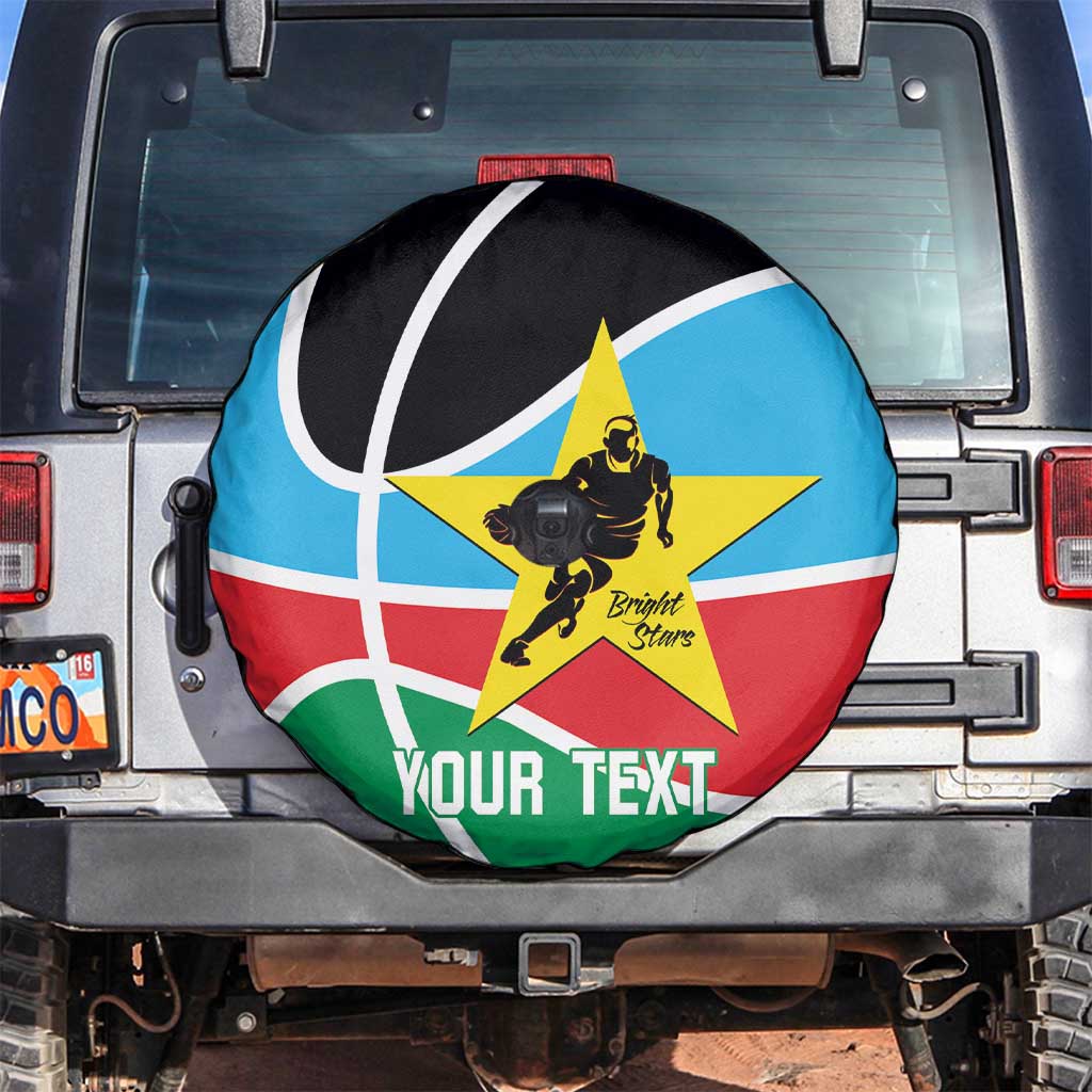 South Sudan Basketball Custom Spare Tire Cover Come On Bright Stars - Wonder Print Shop
