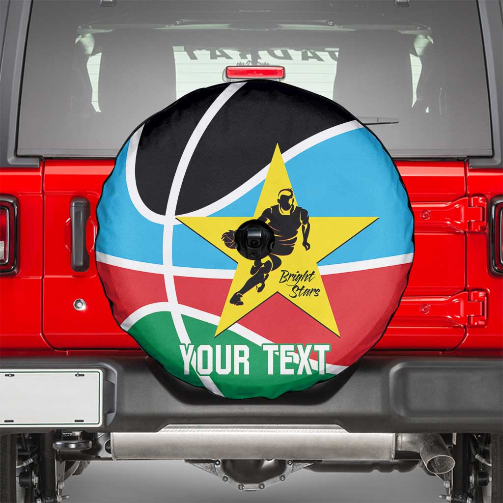 South Sudan Basketball Custom Spare Tire Cover Come On Bright Stars - Wonder Print Shop