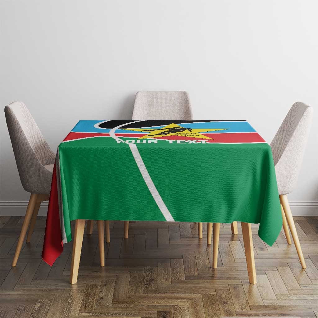 South Sudan Basketball Custom Tablecloth Come On Bright Stars - Wonder Print Shop