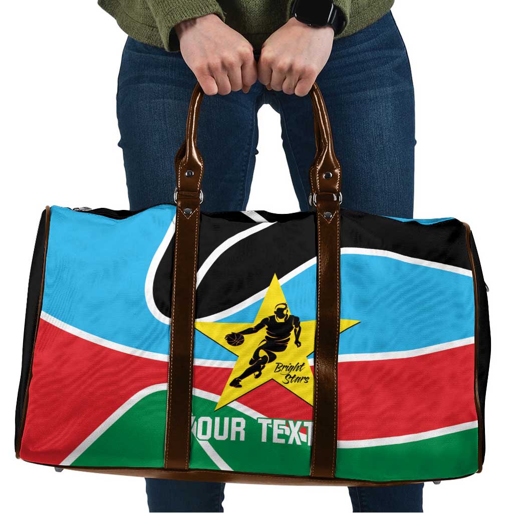 South Sudan Basketball Custom Travel Bag Come On Bright Stars - Wonder Print Shop