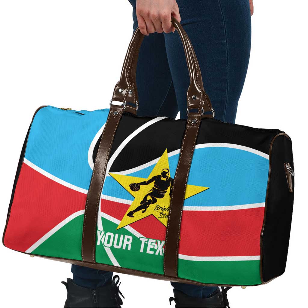 South Sudan Basketball Custom Travel Bag Come On Bright Stars - Wonder Print Shop