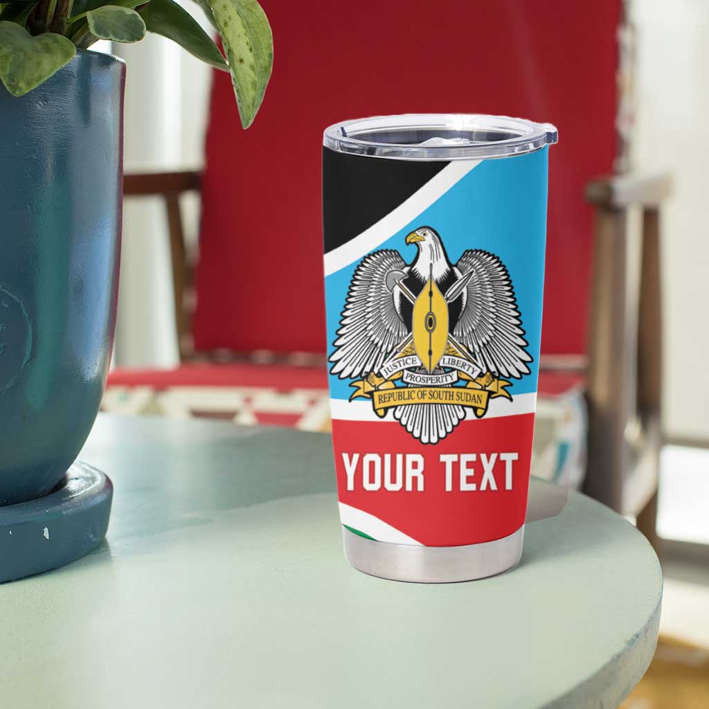 South Sudan Basketball Custom Tumbler Cup Come On Bright Stars - Wonder Print Shop