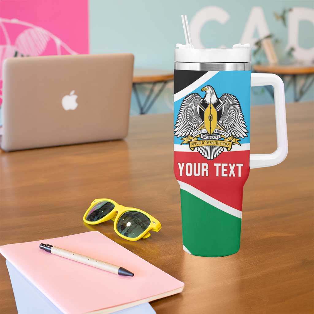 South Sudan Basketball Custom Tumbler With Handle Come On Bright Stars - Wonder Print Shop