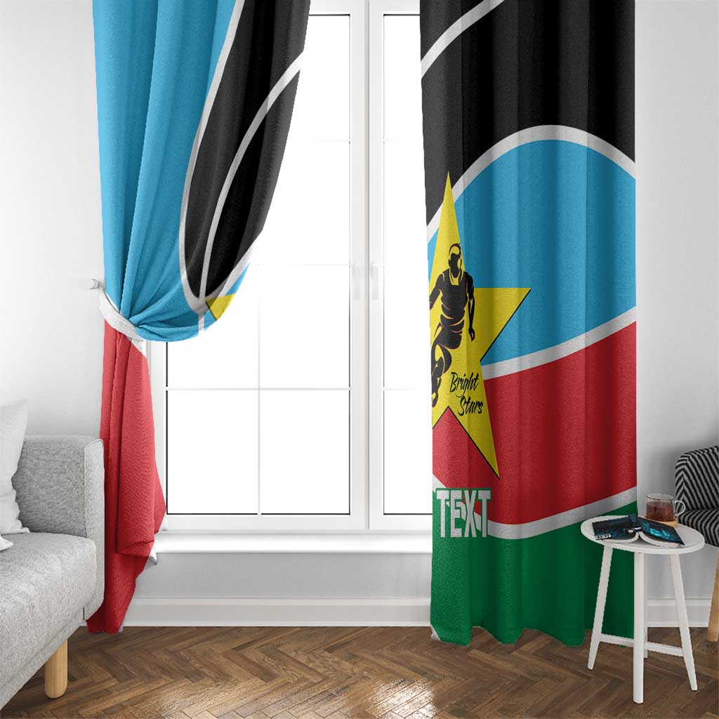 South Sudan Basketball Custom Window Curtain Come On Bright Stars - Wonder Print Shop