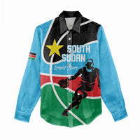 South Sudan Basketball Custom Women Casual Shirt Come On Bright Stars - Wonder Print Shop