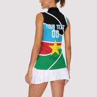 South Sudan Basketball Custom Women Sleeveless Polo Shirt Come On Bright Stars - Wonder Print Shop