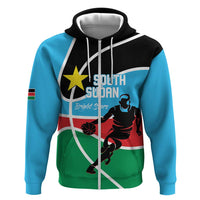 South Sudan Basketball Custom Zip Hoodie Come On Bright Stars - Wonder Print Shop