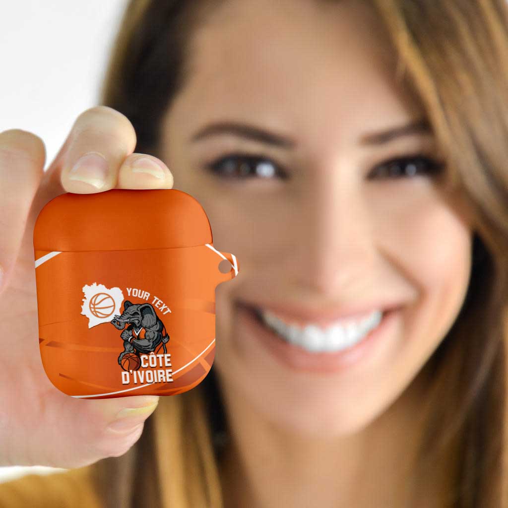 Ivory Coast Basketball Custom AirPods Case Allez Les Elephants - Wonder Print Shop