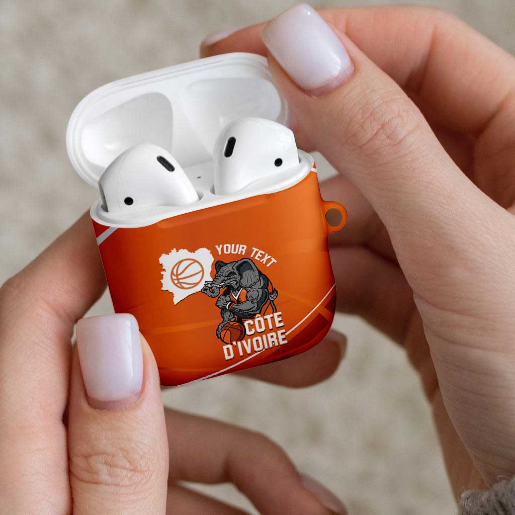 Ivory Coast Basketball Custom AirPods Case Allez Les Elephants - Wonder Print Shop