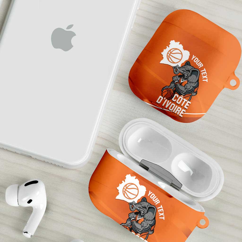 Ivory Coast Basketball Custom AirPods Case Allez Les Elephants - Wonder Print Shop
