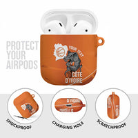 Ivory Coast Basketball Custom AirPods Case Allez Les Elephants - Wonder Print Shop