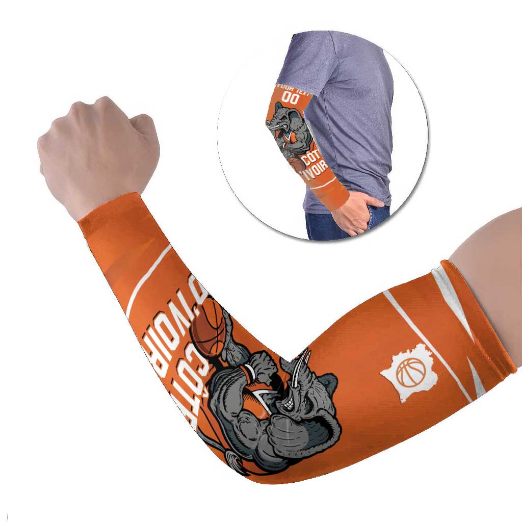 Ivory Coast Basketball Custom Arm Sleeves Allez Les Elephants - Wonder Print Shop