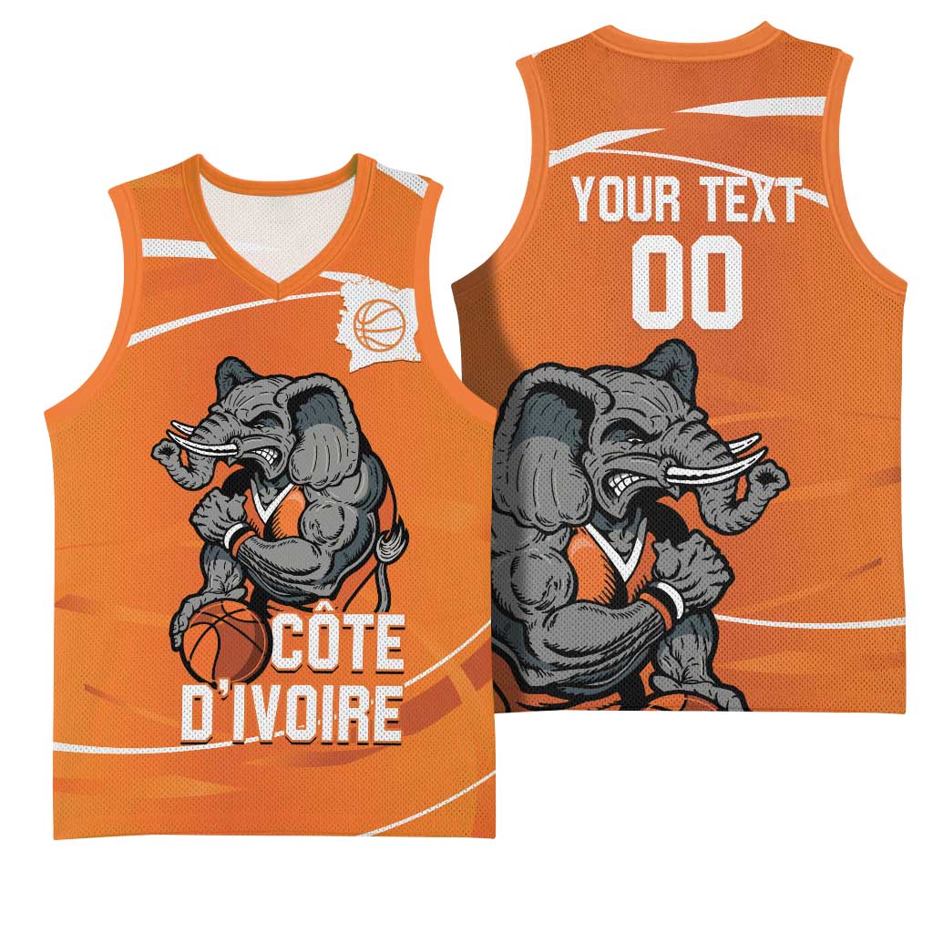 Ivory Coast Basketball Custom Basketball Jersey Allez Les Elephants - Wonder Print Shop