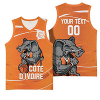 Ivory Coast Basketball Custom Basketball Jersey Allez Les Elephants - Wonder Print Shop