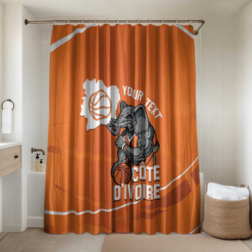 Ivory Coast Basketball Custom Bathroom Set Allez Les Elephants - Wonder Print Shop