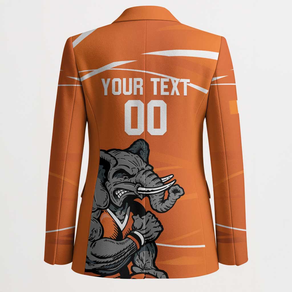 Ivory Coast Basketball Custom Blazer Allez Les Elephants - Wonder Print Shop