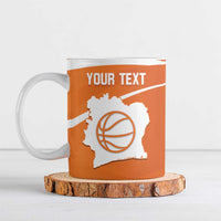 Ivory Coast Basketball Custom Ceramic Mug Allez Les Elephants - Wonder Print Shop