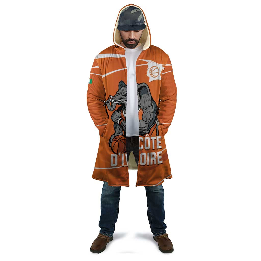 Ivory Coast Basketball Custom Cloak Allez Les Elephants - Wonder Print Shop