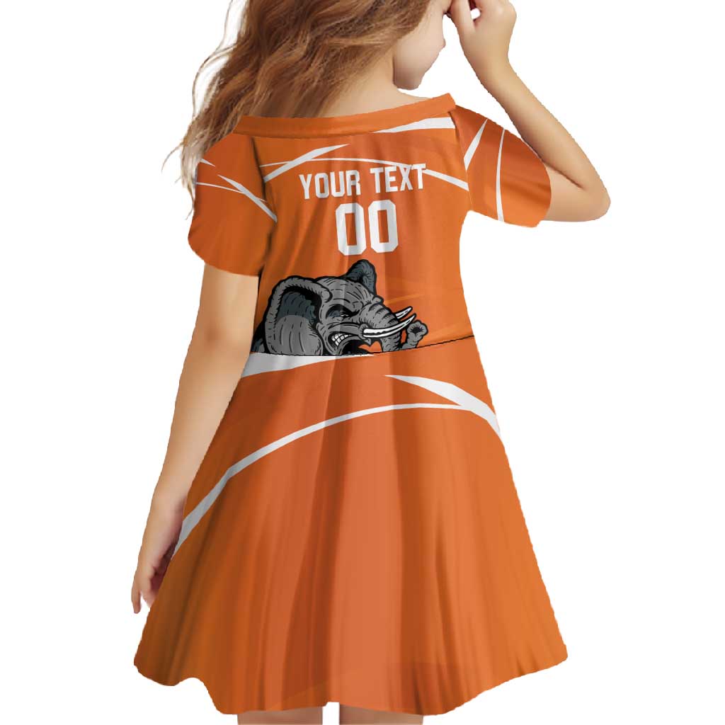 Ivory Coast Basketball Custom Family Matching Off Shoulder Maxi Dress and Hawaiian Shirt Allez Les Elephants - Wonder Print Shop