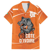 Ivory Coast Basketball Custom Family Matching Tank Maxi Dress and Hawaiian Shirt Allez Les Elephants - Wonder Print Shop