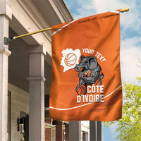 Ivory Coast Basketball Custom Garden Flag Allez Les Elephants - Wonder Print Shop