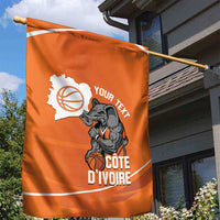 Ivory Coast Basketball Custom Garden Flag Allez Les Elephants - Wonder Print Shop