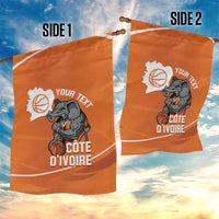 Ivory Coast Basketball Custom Garden Flag Allez Les Elephants - Wonder Print Shop