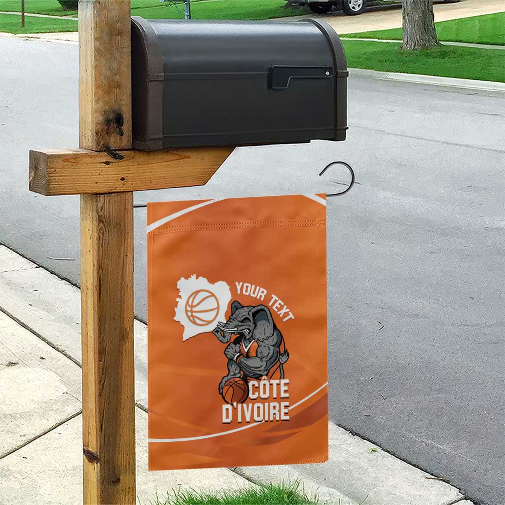 Ivory Coast Basketball Custom Garden Flag Allez Les Elephants - Wonder Print Shop