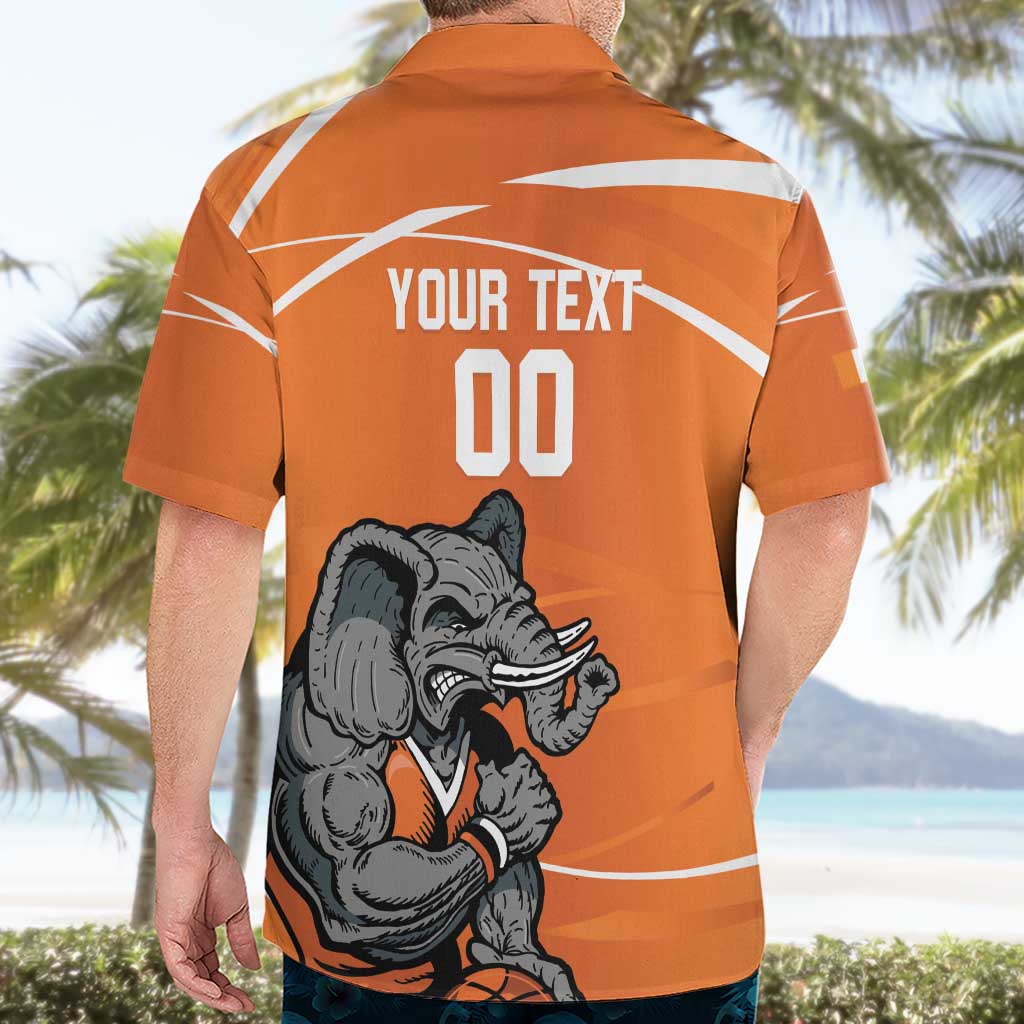 Ivory Coast Basketball Custom Hawaiian Shirt Allez Les Elephants - Wonder Print Shop