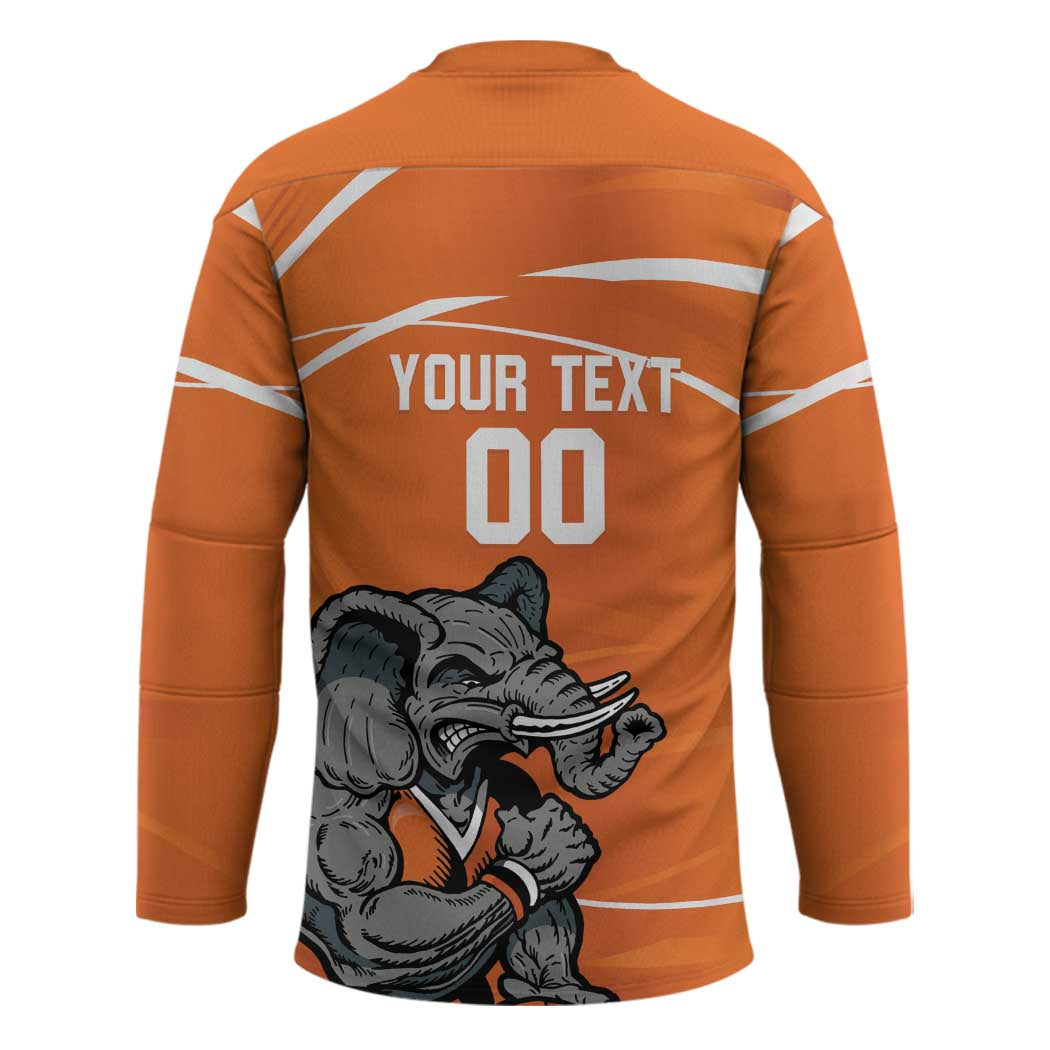 Ivory Coast Basketball Custom Hockey Jersey Allez Les Elephants - Wonder Print Shop