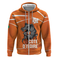 Ivory Coast Basketball Custom Hoodie Allez Les Elephants - Wonder Print Shop