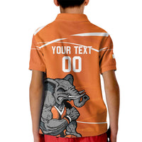 Ivory Coast Basketball Custom Kid Polo Shirt Allez Les Elephants - Wonder Print Shop