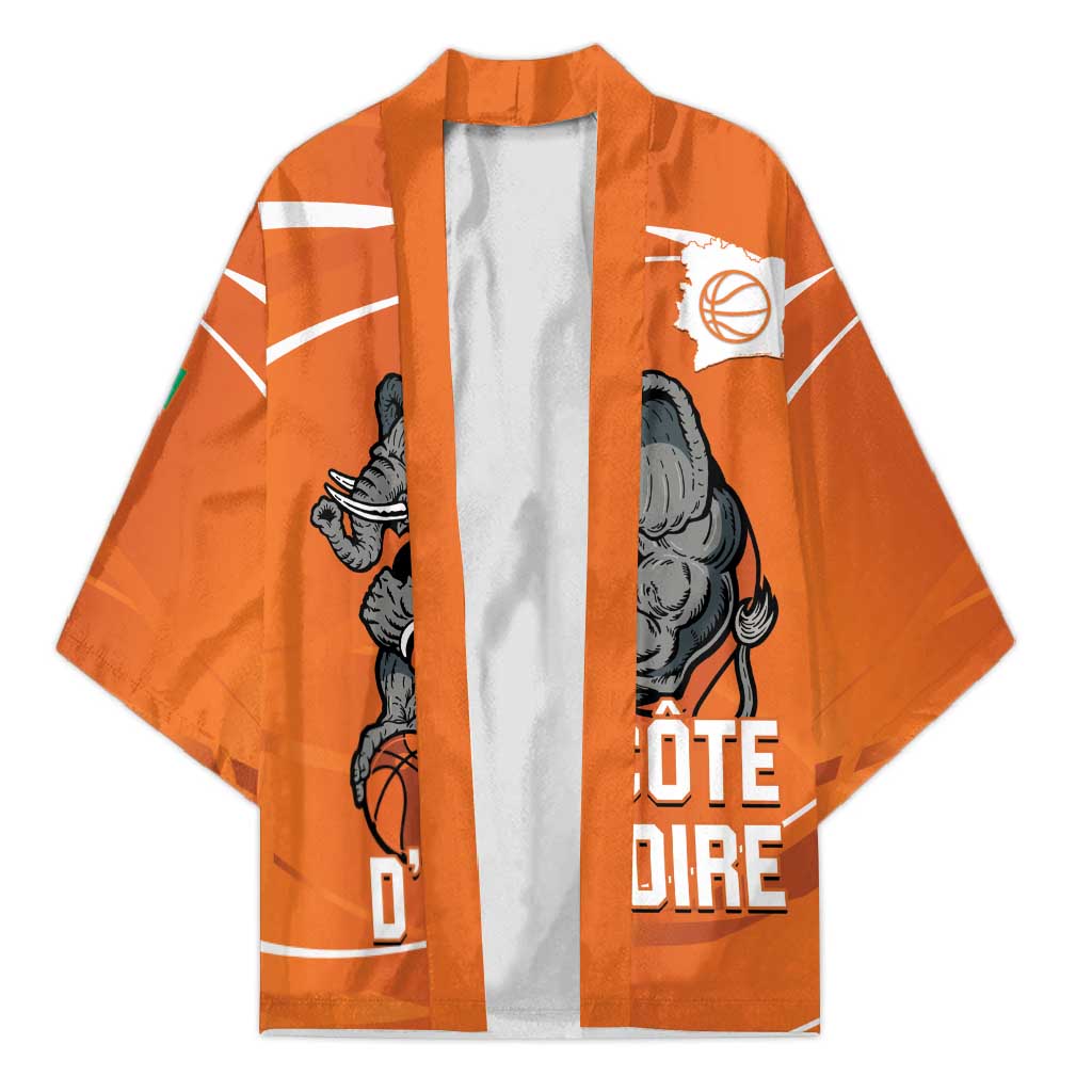 Ivory Coast Basketball Custom Kimono Allez Les Elephants - Wonder Print Shop